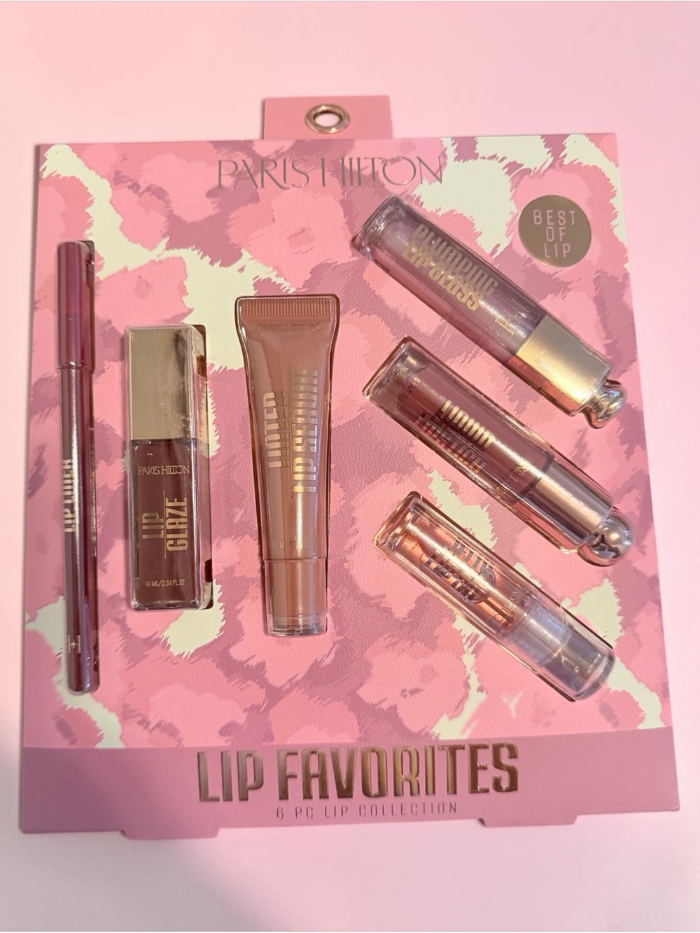 Paris Hilton Lip Favorites 6 Pc Lip Collection NWT Lip Liner Lip Glaze Lip Gloss